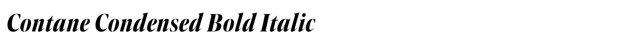 Contane Condensed Bold Italic image